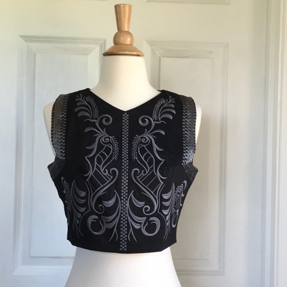 Lez a Lez Embroidered top